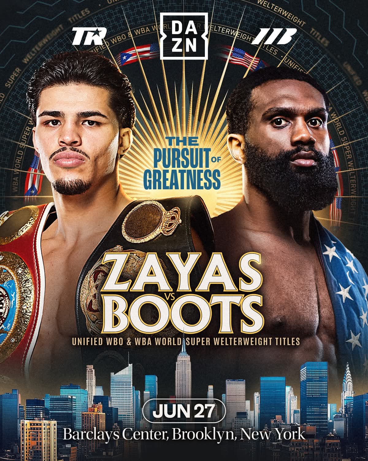 Xander Zayas v Jaron Ennis
Two zeros. One ring. Who leaves Brooklyn as king? 👑