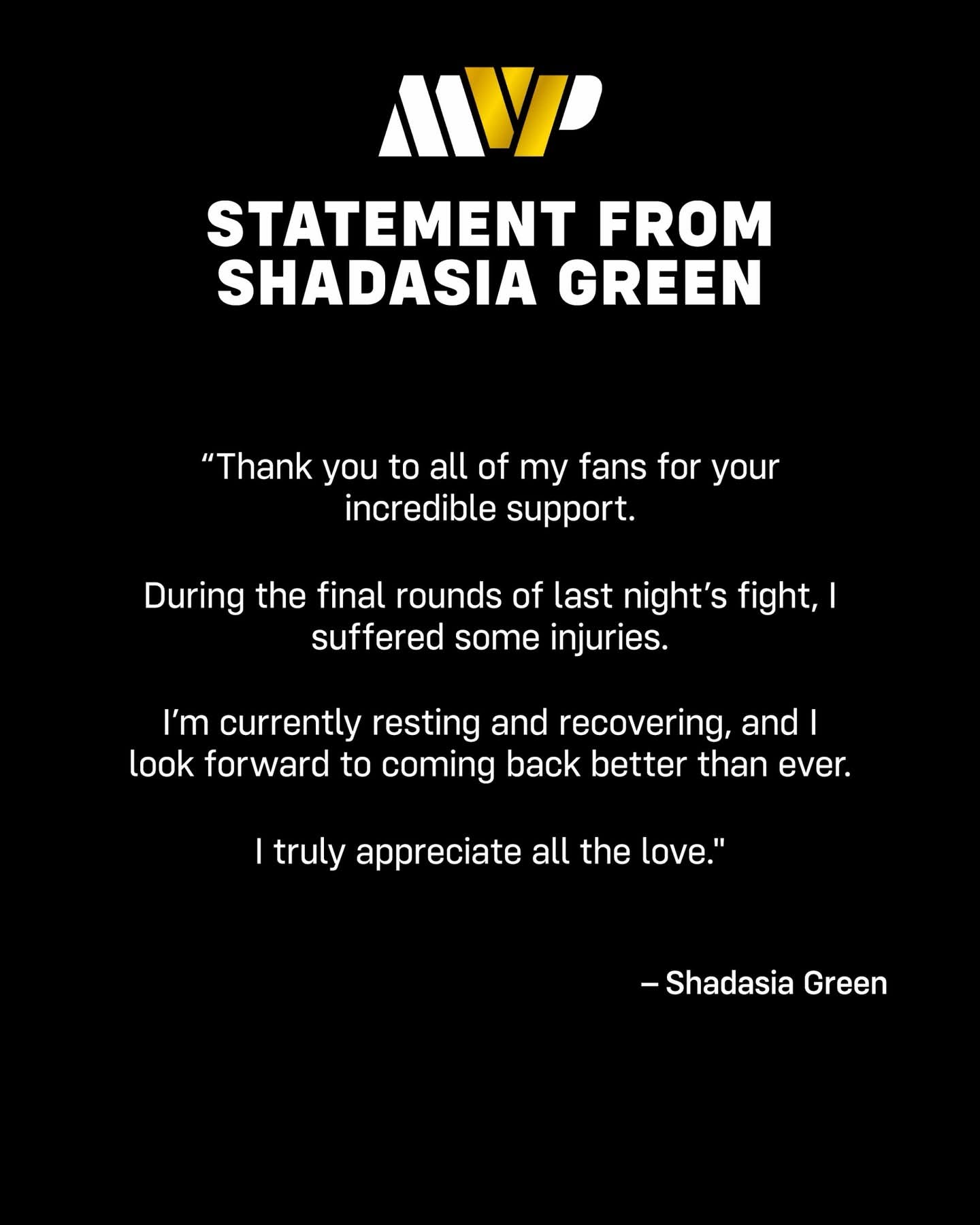 Green Conscious and Talking After Scary Stretcher Exit at MSG