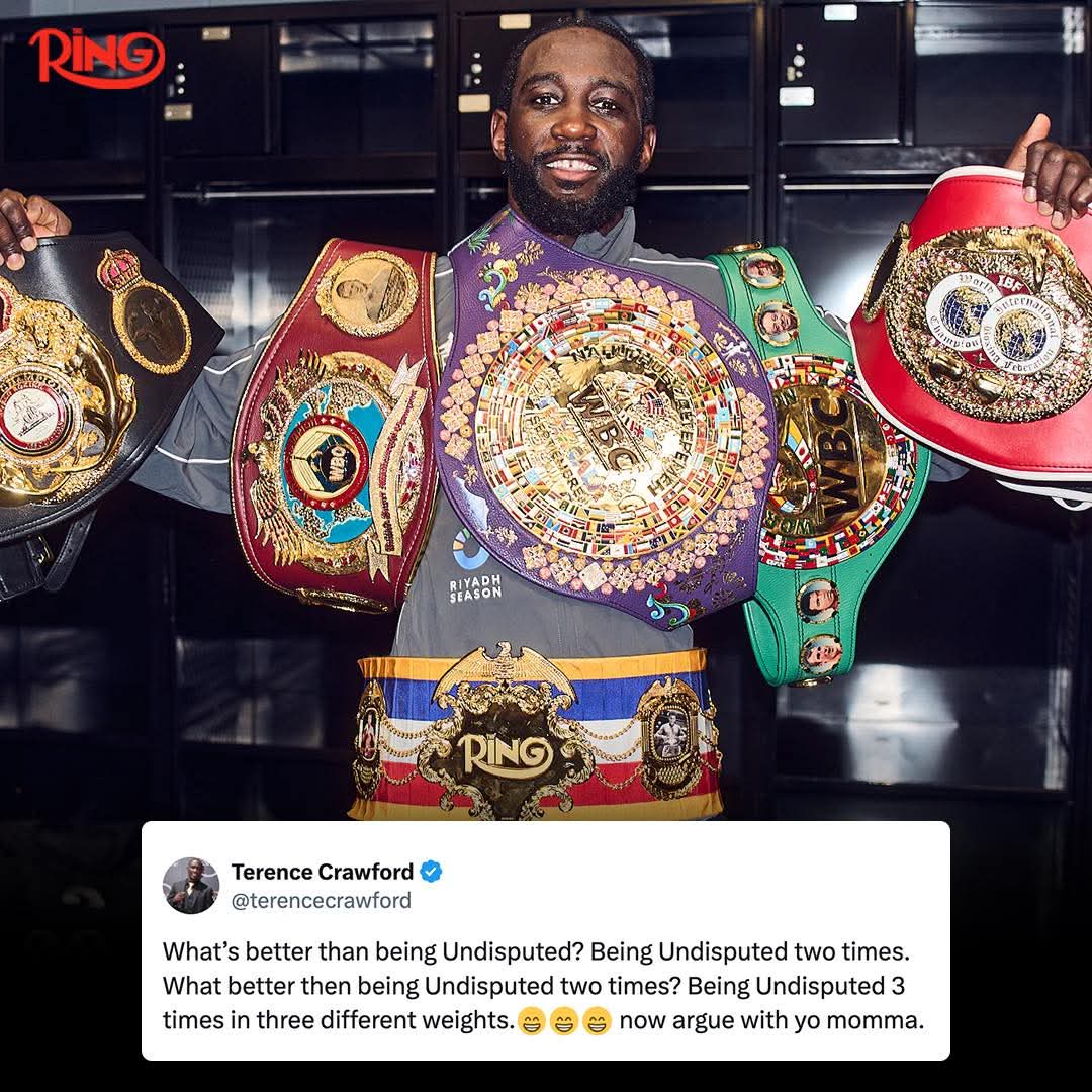Terence Crawford Reflects on Historic Three-Division Undisputed Achievement