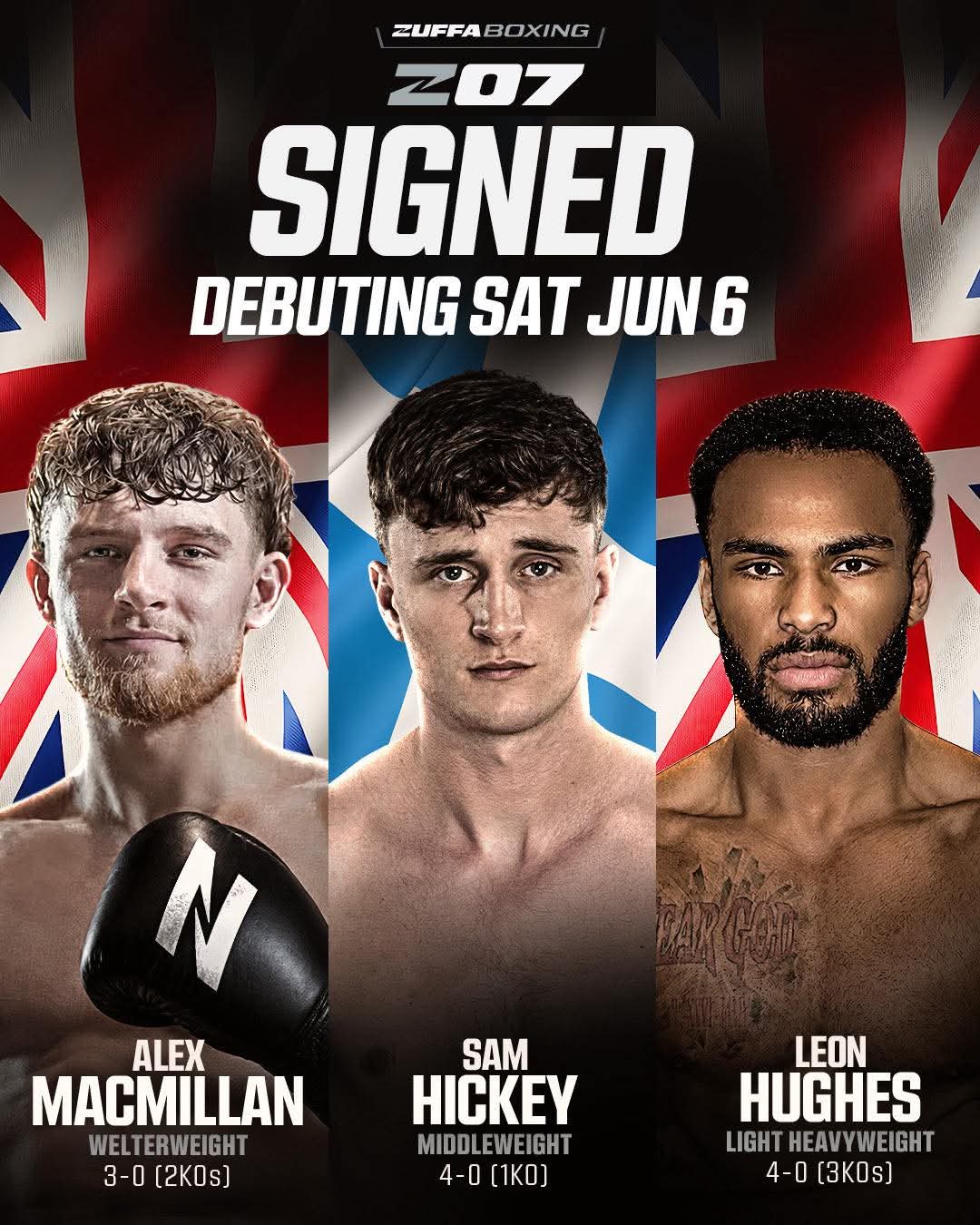 The Future is Bright! Zuffa Boxing Unveils Three Undefeated stars
