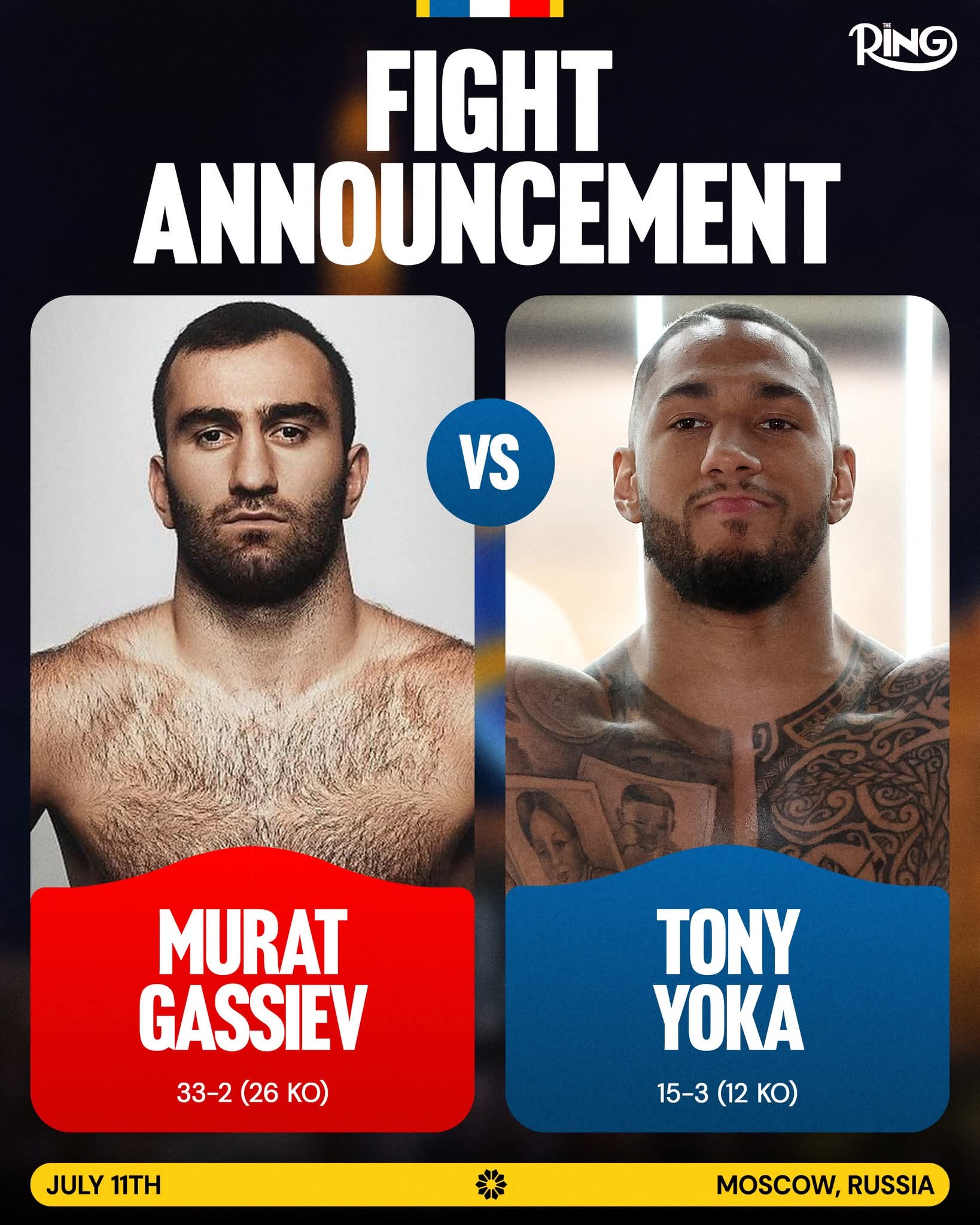 Gassiev Set for Yoka Defence, But Eyes Are on the Division’s Elite