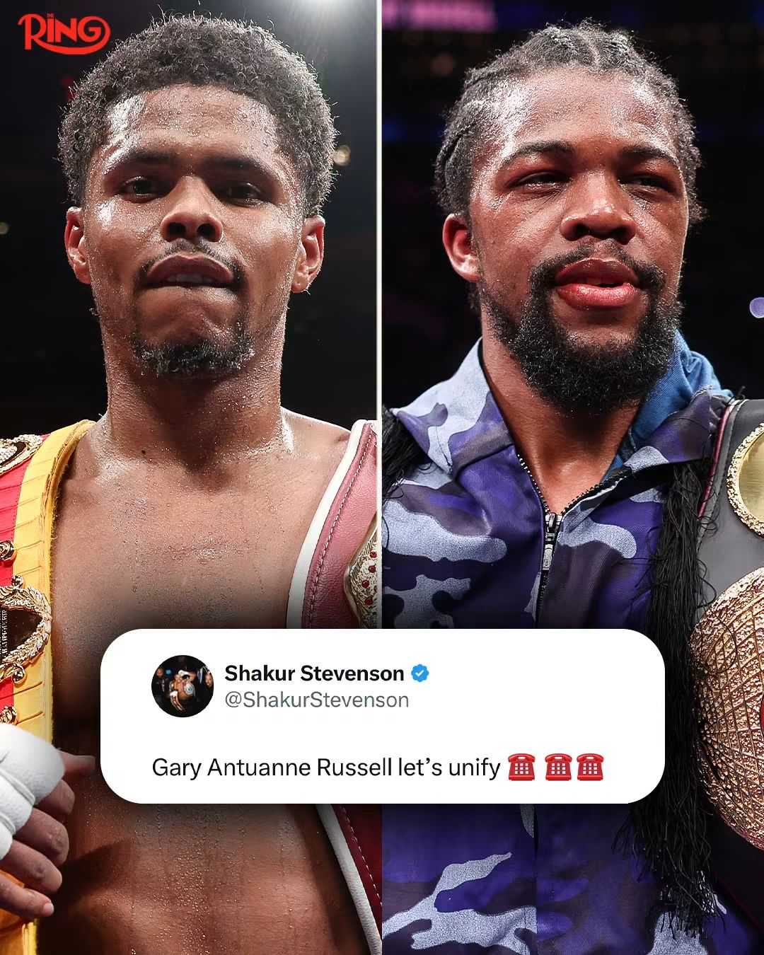 Shakur Stevenson Calls for Gary Antuanne Russell Unification